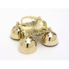 Dzwonki ołtarzowe mosiężne 4 tonowe - 19x19 cm - DZWONKI LITURGICZNE