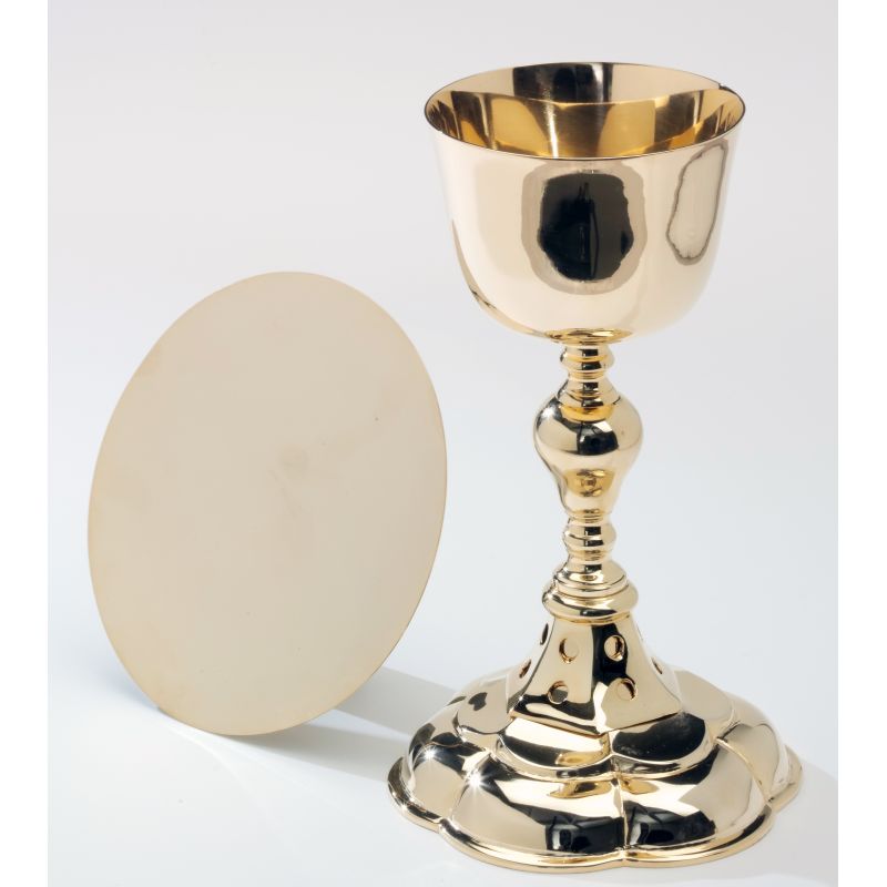 Kielich + patena -  pozłacane - 22 cm - KIELICHY MSZALNE - Kielich + patena -  pozłacane - 22 cm