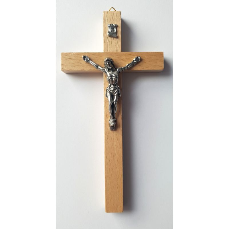 Krzyż drewniany - jasny 16x8 cm - KRZYŻE, KRZYŻYKI - Krzyż drewniany - jasny 16x8 cm