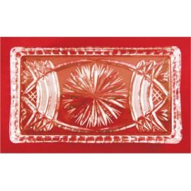 Taca szklana /kryształ - 20x11 cm. - AMPUŁKI I TACKI MSZALNE