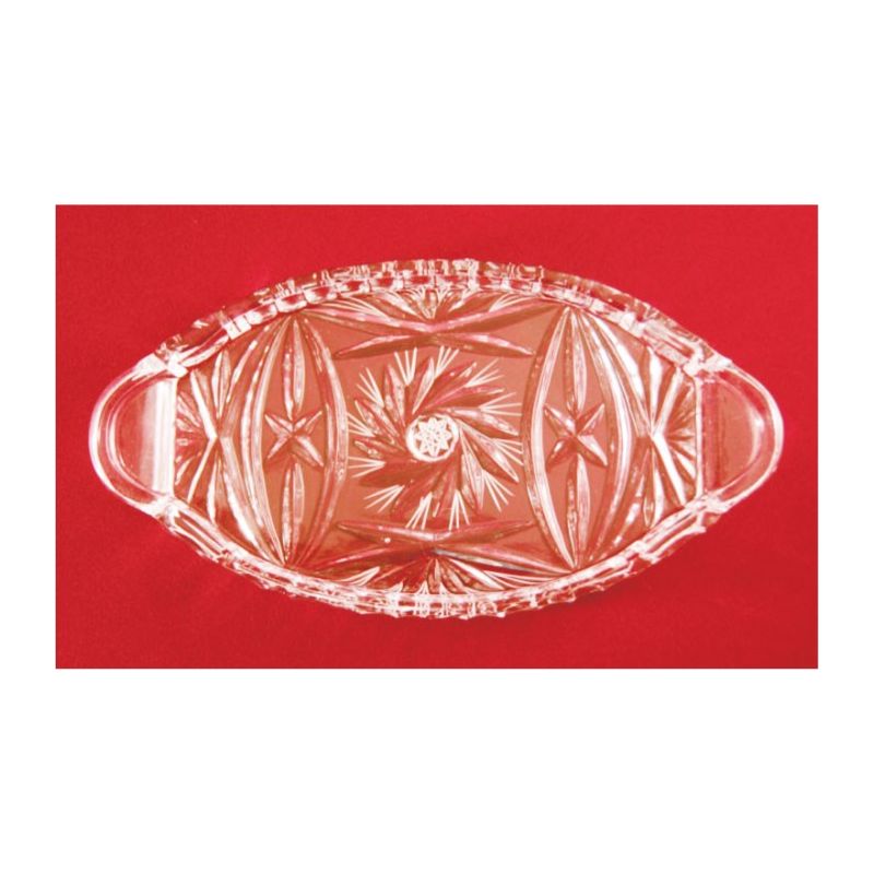 Taca szklana /kryształ - 24x12,5cm. - AMPUŁKI I TACKI MSZALNE - Taca szklana /kryształ - 24x12,5cm.