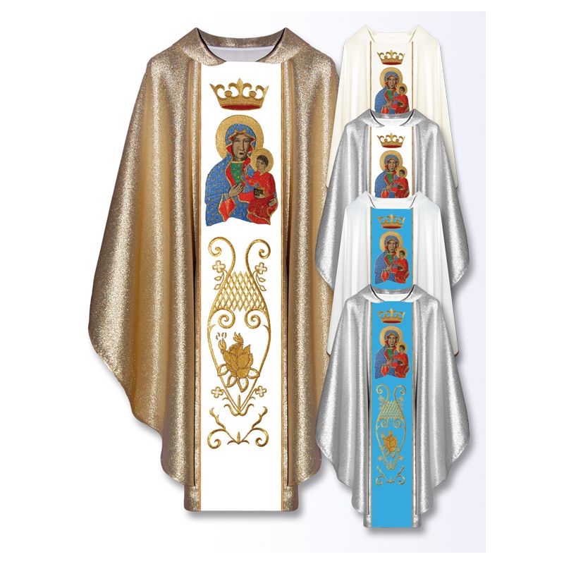 Ornat haftowany - MB Częstochowska (31) - Ornaty Maryjne - Ornat haftowany - MB Częstochowska (31)