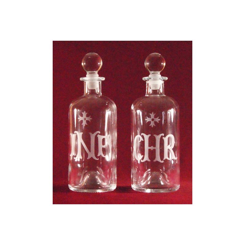 Butelki na oleje święte 500 ml (chrzest, chorych) - NACZYNIA NA OLEJE ŚWIĘTE - Butelki na oleje święte 500 ml (chrzest, chorych)