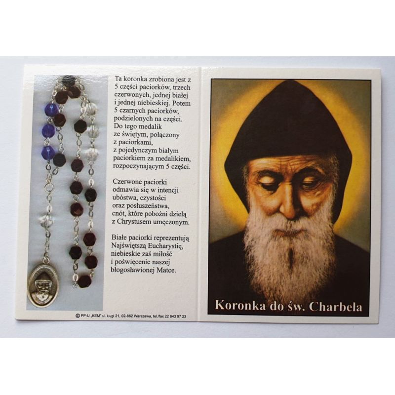 Obrazek - Koronka do św. Charbela - MODLITEWNIKI - Obrazek - Koronka do św. Charbela