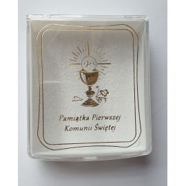 Pudełko na różaniec komunijny - prostokąt - Pudełka na różaniec