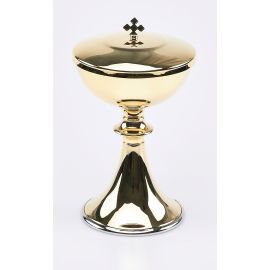 Puszka na komunikanty, złocona - 20 cm (1) - PUSZKI MSZALNE