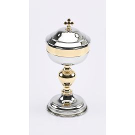 Puszka na komunikanty Maltańska, złocona - 19 cm (2) - PUSZKI MSZALNE