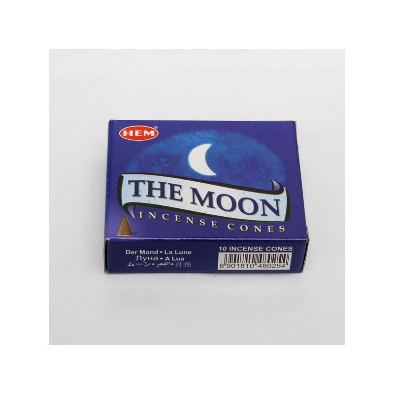 Kadzidło stożkowe - The Moon - Księżyc (10 stożków) - KADZIDŁA, WĘGIELKI - Kadzidło stożkowe - The Moon - Księżyc (10 stożków)