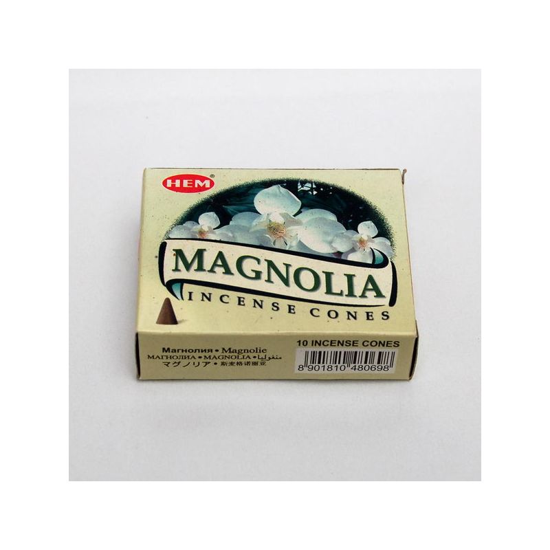 Kadzidło stożkowe - Magnolia (10 stożków) - KADZIDŁA, WĘGIELKI - Kadzidło stożkowe - Magnolia (10 stożków)