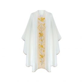 Ornat gotycki IHS żorżeta - kolory liturgiczne (21) - Ornaty haftowane - zdjęcie 4 - Ornat gotycki IHS żorżeta - kolory liturgiczne (20)