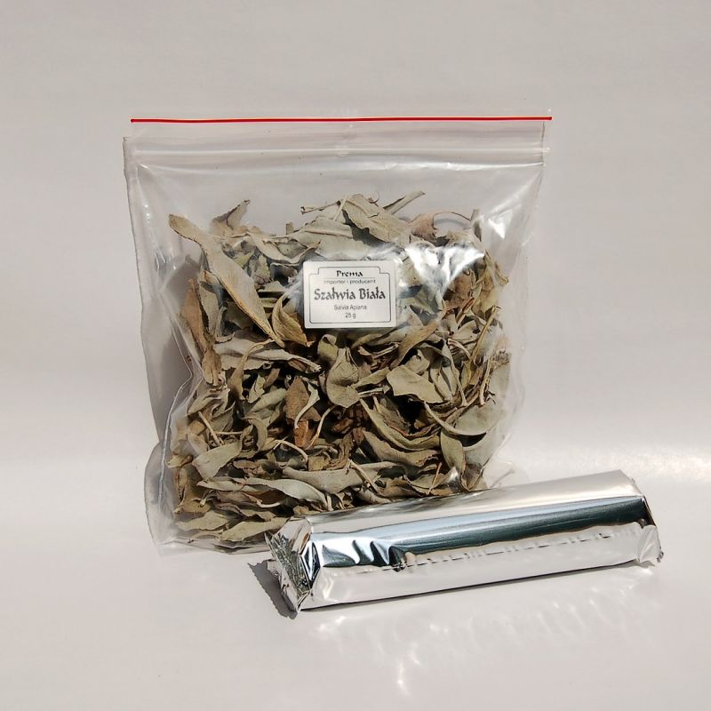 Szałwia biała - 25 g - KADZIDŁA, WĘGIELKI - Szałwia biała - 25 g