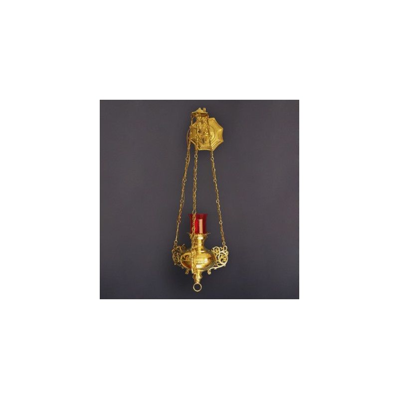 Lampa wieczna mosiężna, wisząca - LAMPKI WIECZNE - Lampa wieczna mosiężna, wisząca