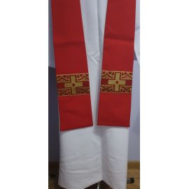 Stuła kapłańska czerwona nr 15 - STUŁY - OKAZJA - zdjęcie 2 - Stuła kapłańska czerwona nr 15