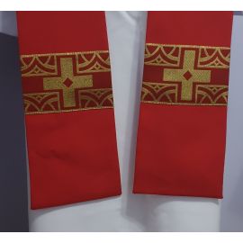 Stuła kapłańska czerwona nr 15 - STUŁY - OKAZJA