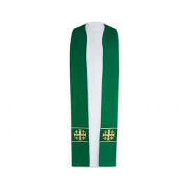 Stuła kapłańska - Krzyż Jerozolimski (1) - EUCHARYSTYCZNE - zdjęcie 2 - Stuła kapłańska - Krzyż Jerozolimski (1)