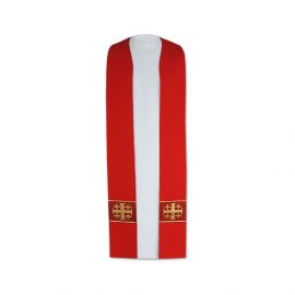 Stuła kapłańska - Krzyż Jerozolimski (1) - EUCHARYSTYCZNE - zdjęcie 3 - Stuła kapłańska - Krzyż Jerozolimski (1)