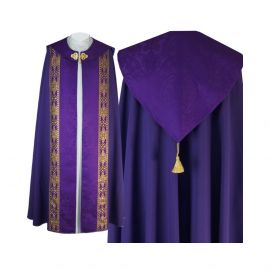 Kapa wzór gotycki - tkanina żakard - KAPY LITURGICZNE