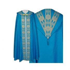 Kapa Semi-Gotycka (kolory liturgiczne) - tkane pasy, żakard (26) - KAPY LITURGICZNE - zdjęcie 2 - Kapa Semi-Gotycka - tkane pasy, żakard (26)