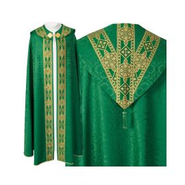 Kapa Semi-Gotycka (kolory liturgiczne) - tkane pasy, żakard (26) - KAPY LITURGICZNE - zdjęcie 4 - Kapa Semi-Gotycka - tkane pasy, żakard (26)
