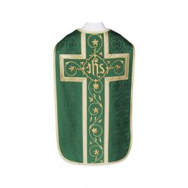 Ornat rzymski IHS - kolory liturgiczne, żakard (34) - Ornaty rzymskie - zdjęcie 5 - Ornat rzymski IHS - kolory liturgiczne, żakard (34)