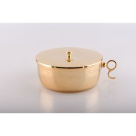 Puszka na komunikanty, pozłacana z zamknięciem - 7 cm - PUSZKI MSZALNE