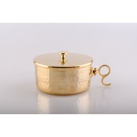Puszka na komunikanty, pozłacana z zamknięciem - 6,5 cm - PUSZKI MSZALNE