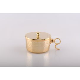 Puszka na komunikanty, pozłacana z zamknięciem - 5,5 cm - PUSZKI MSZALNE