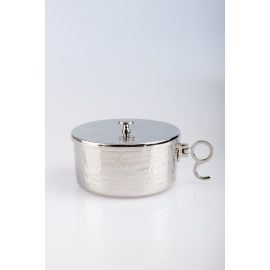 Puszka na komunikanty, posrebrzana z zamknięciem - 6,5 cm - PUSZKI MSZALNE