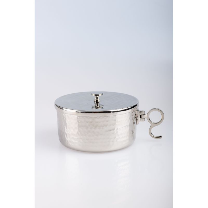 Puszka na komunikanty, posrebrzana z zamknięciem - 6,5 cm - PUSZKI MSZALNE - Puszka na komunikanty, posrebrzana z zamknięciem - 6,5 cm