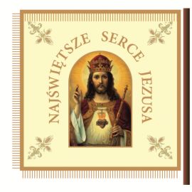 Sztandar Bractwo Serca Jezusa - drukowany - CHORĄGWIE, SZTANDARY