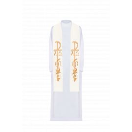 Stuła haftowana - kolory liturgiczne (75) - EUCHARYSTYCZNE - zdjęcie 2 - Stuła haftowana - kolory liturgiczne (75)