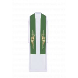 Stuła haftowana - kolory liturgiczne (83) - EUCHARYSTYCZNE - zdjęcie 2 - Stuła haftowana - kolory liturgiczne (83)