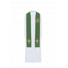 Stuła haftowana - kolory liturgiczne (157) - EUCHARYSTYCZNE - zdjęcie 3 - Stuła haftowana - kolory liturgiczne (157)