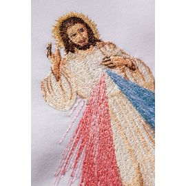Stuła haftowana - Jezus Miłosierny (71) - Z POSTACIAMI - zdjęcie 2 - Stuła haftowana - Jezus Miłosierny (71)