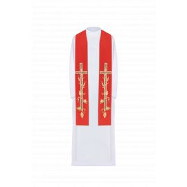 Stuła haftowana - kolory liturgiczne (72) - EUCHARYSTYCZNE - zdjęcie 3 - Stuła haftowana - kolory liturgiczne (72)