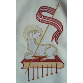 Ornat wielkanocny - Baranek Wielkanocny - Ornaty z wizerunkiem świętych - zdjęcie 3 - Ornat wielkanocny - Baranek Wielkanocny