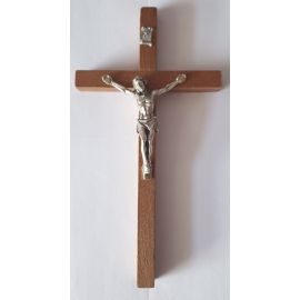 Krzyż drewniany na ścianę - 8,5 cm x 16 cm, ciemny brąz (3) - KRZYŻE, KRZYŻYKI