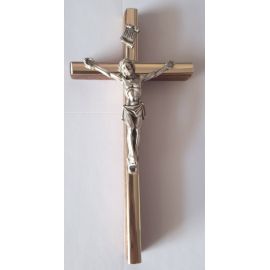 Krzyż drewniany na ścianę - 6,5 cm x 13,5 cm, ciemny brąz (4) - KRZYŻE, KRZYŻYKI
