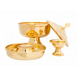 Puszka liturgiczna pod dwiema postaciami - 19 cm - PUSZKI MSZALNE