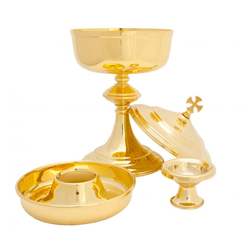 Puszka liturgiczna pod dwiema postaciami - 29 cm - PUSZKI MSZALNE - Puszka liturgiczna pod dwiema postaciami - 29 cm