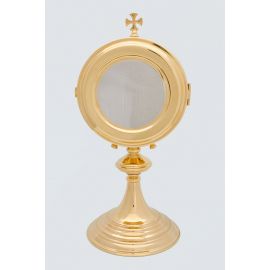 Kustodia na dużą hostię, mosiężna, pozłacana - 36 cm - KUSTODIA - zdjęcie 2 - Kustodia na dużą hostię, mosiężna, pozłacana - 36 cm