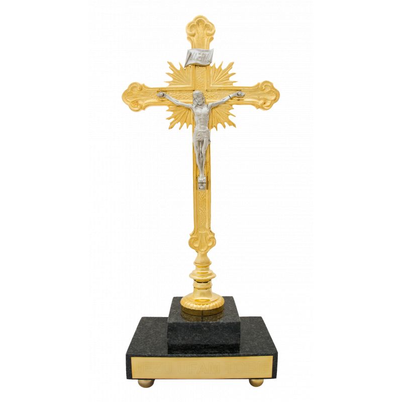 Krzyż ołtarzowy 62 cm - KRZYŻE OŁTARZOWE, PROCESYJNE - Krzyż ołtarzowy 62 cm