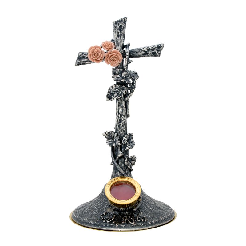 Relikwiarz Św. Rity - srebrzony, patynowany - 30 cm - RELIKWIARZE - Relikwiarz Św. Rity - srebrzony, patynowany - 30 cm