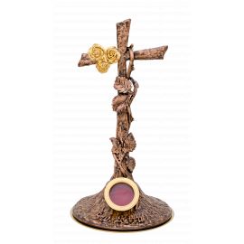 Relikwiarz Św. Rity - miedziany, patynowany - 30 cm - RELIKWIARZE
