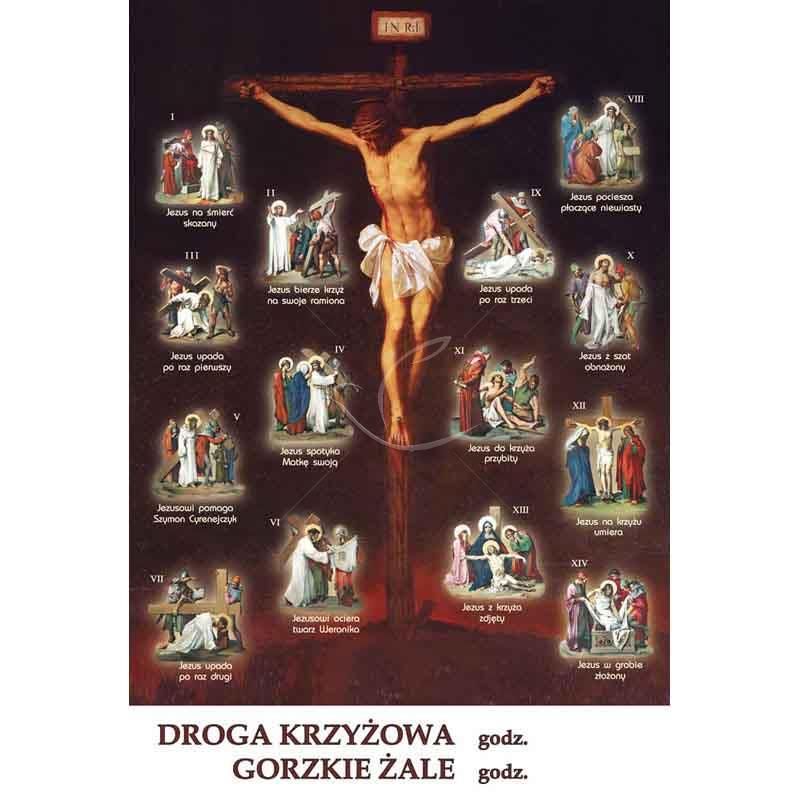 Plakat religijny – Droga Krzyżowa (2) - PLAKATY - Plakat religijny – Droga Krzyżowa (2)