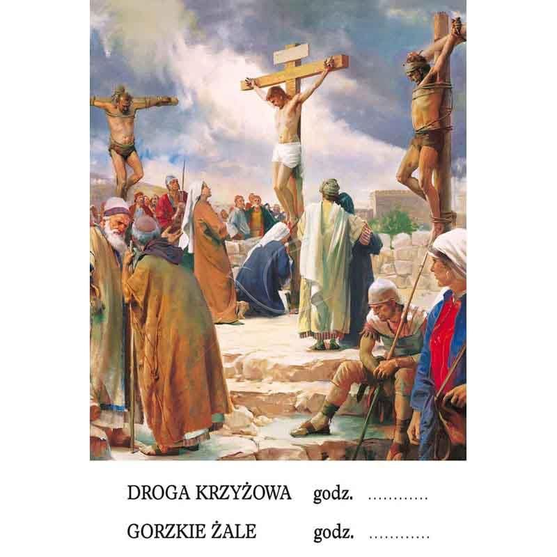 Plakat religijny - Droga Krzyżowa (15) - PLAKATY - Plakat religijny - Droga Krzyżowa (15)