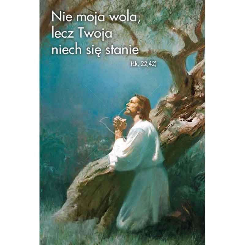 Plakat religijny - Nie moja wola, lecz twoja niech się stanie (16) - PLAKATY - Plakat religijny - Nie moja wola, lecz twoja niech się stanie (16)
