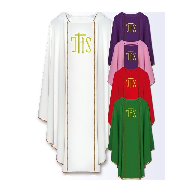 Ornat IHS haftowany pas (32) - Ornaty haftowane - Ornat IHS haftowany pas (32)