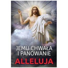 Plakat religijny – Jemu chwała i panowanie (29) - Plakaty wielkanocne
