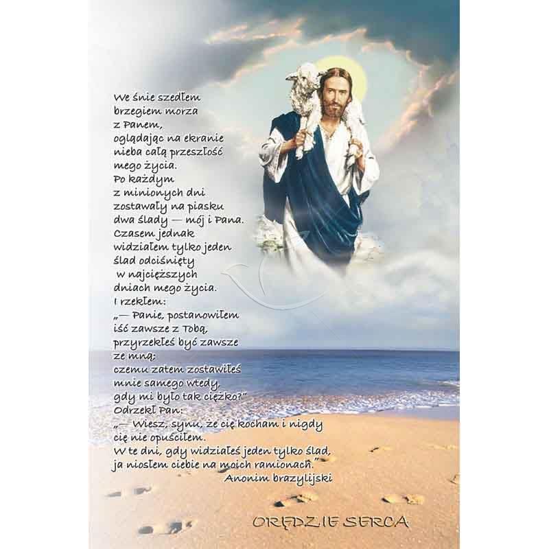 Plakat religijny – We śnie szedłem ...  (33) - Plakaty wielkanocne - Plakat religijny – We śnie szedłem ...  (33)